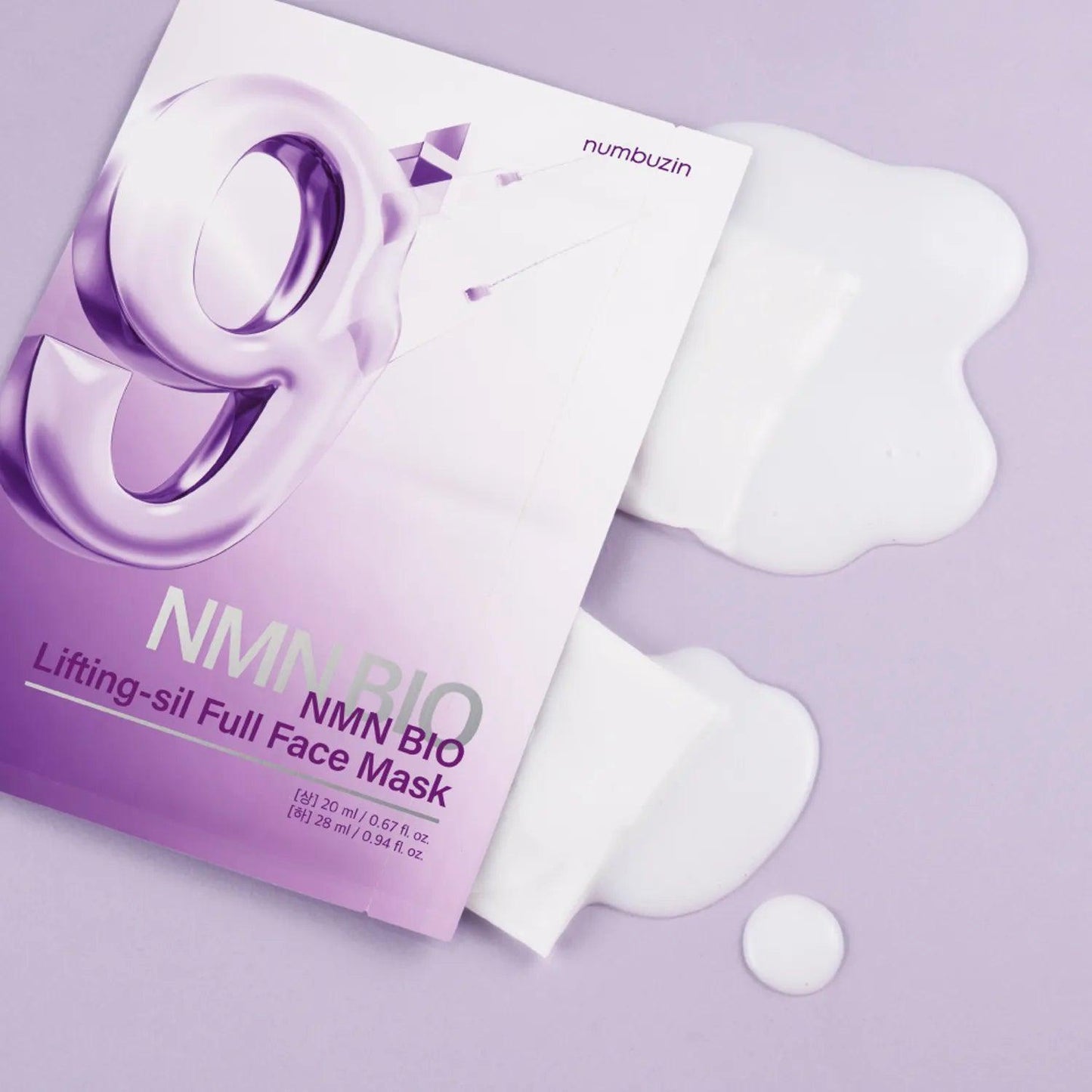 [NUMBUZIN] No.9 NAD Bio Lifting Full Cover Facial Mask *4 + 1 Lifting band