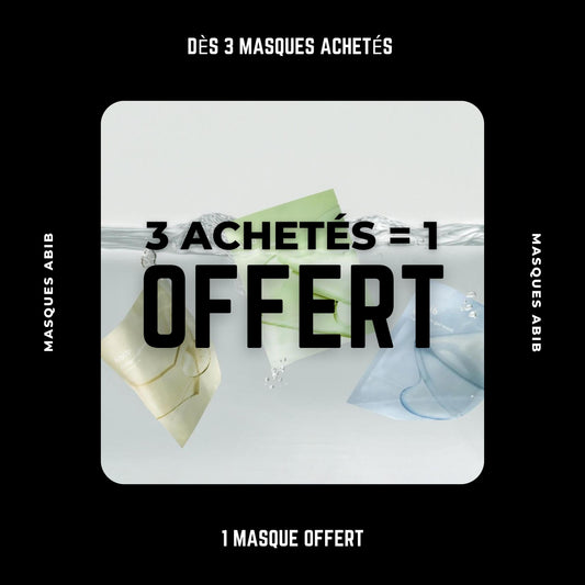 [ABIB] 3 Masques achetés = 1 OFFERT