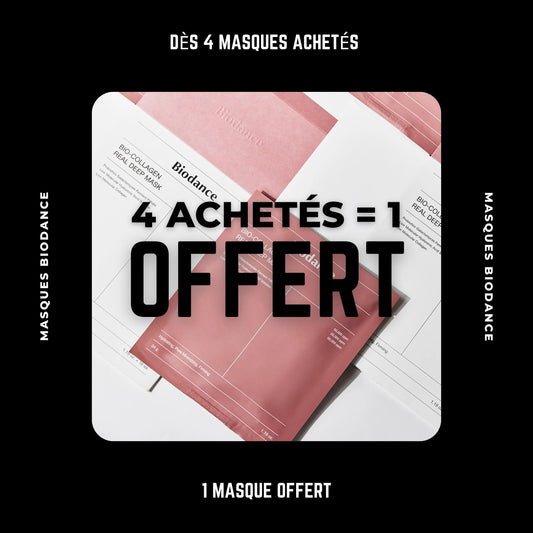 [BIODANCE] 4 Masques achetés = 1 OFFERT